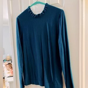 J Crew Ruffle Trim Sweater/Top